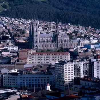Vista panorámica de Quito, Ecuado
